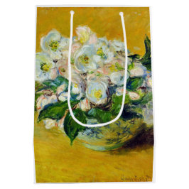 Bolsa De Regalo Mediana Rosas de Navidad (de Claude Monet)