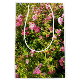 Bolsa De Regalo Mediana Rosas rosas rosas en flor