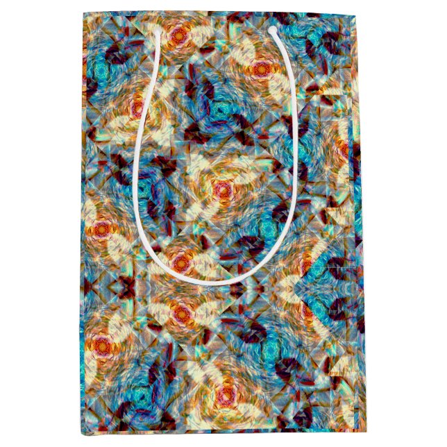 Bolsa De Regalo Mediana Rose Prism Whirl (Anverso)