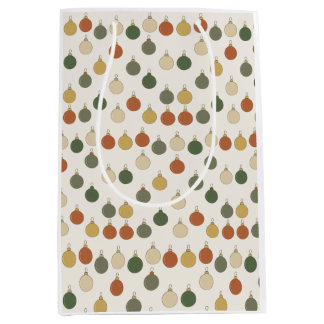 Bolsa De Regalo Mediana Round Baubles Pattern