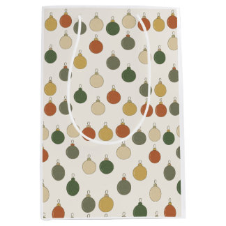 Bolsa De Regalo Mediana Round Baubles Pattern