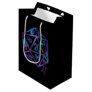 Bolsa De Regalo Mediana RPG Crit AF Dados de Juego de Mesa de Fantasía N