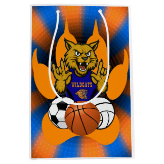 BOLSA DE REGALO MEDIANA RSD WILDCATS DEPORTE TRANSMITIR PAPEL