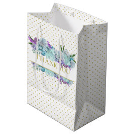 Bolsa De Regalo Mediana Rústico Azafrán Azul Bouquet Fiesta de Despedida d
