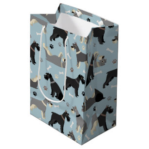 Bolsa De Regalo Mediana Rutas Schnauzer y huesos