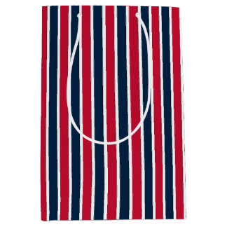 Bolsa De Regalo Mediana RWB Bandas de Coordinación de Béisbol 1-GIFT BAG M