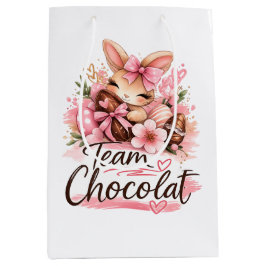 Bolsa De Regalo Mediana Sac Cadeau Pâques "Team Chocolat" 