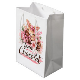 Bolsa De Regalo Mediana Sac Cadeau Pâques "Team Chocolat" 