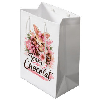 Bolsa De Regalo Mediana Sac Cadeau Pâques "Team Chocolat"