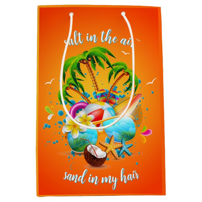 Bolsa De Regalo Mediana Sal en el aire (Anverso)