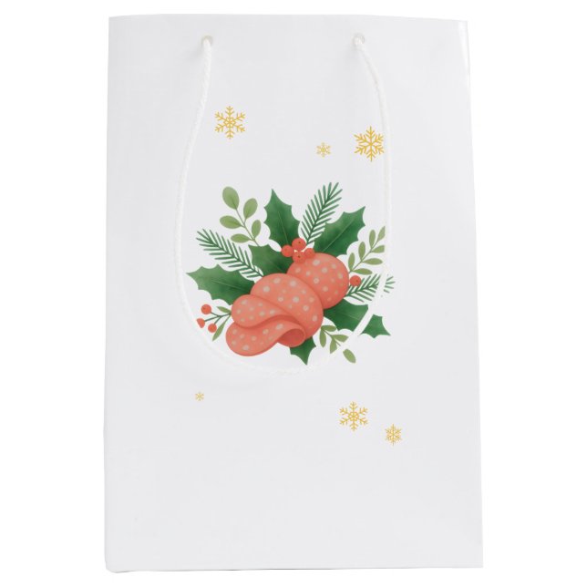 Bolsa De Regalo Mediana Salami Navidad (Anverso)