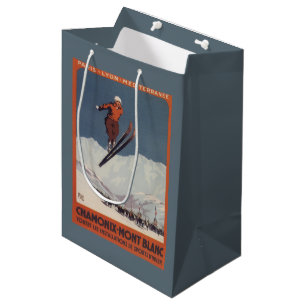 Bolsa De Regalo Mediana Salto de esquí - poster olímpico del promo de PL