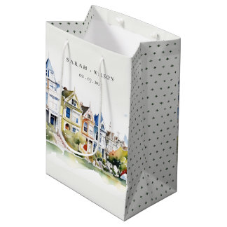 Bolsa De Regalo Mediana San Francisco Painted Ladies Landscape Wedding