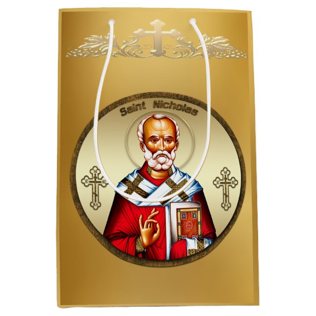 Bolsa De Regalo Mediana San Nicolás (Anverso)