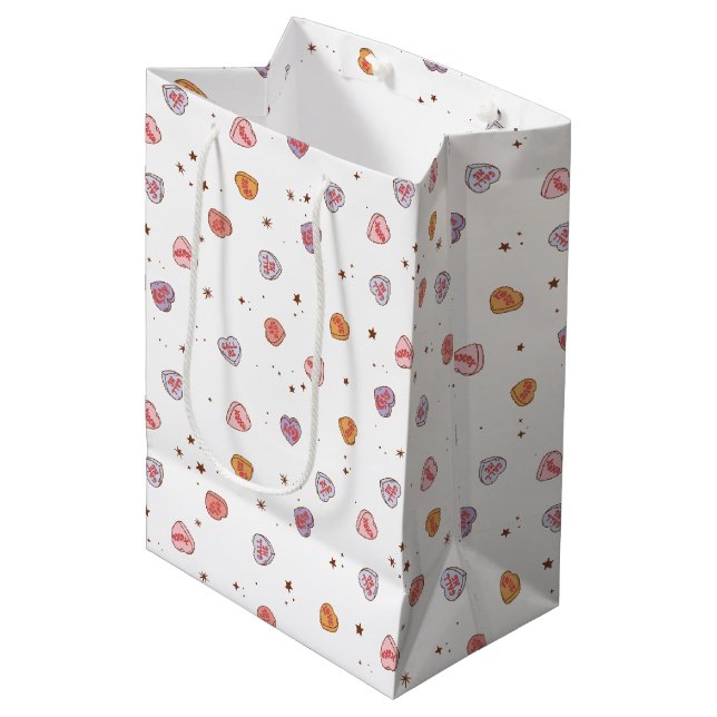 Bolsa De Regalo Mediana San Valentín Retro (Angulo Anverso)