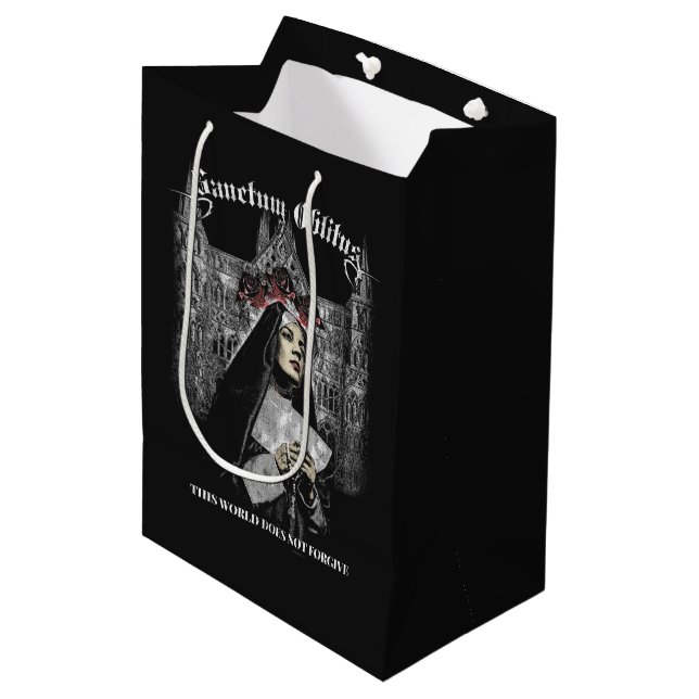 Bolsa De Regalo Mediana Sanctum Oblitus - Diseño de Calzado Gótico (Angulo Anverso)