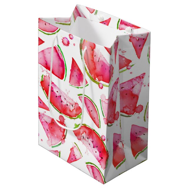 Bolsa De Regalo Mediana sandía acuática 1 (Angulo Anverso)