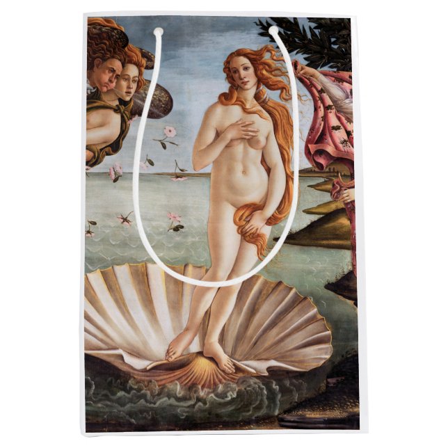Bolsa De Regalo Mediana Sandro Botticelli - Nacimiento de Venus (Anverso)