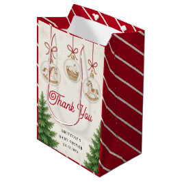 Bolsa De Regalo Mediana Santa Baby Christmas Baby Shower 