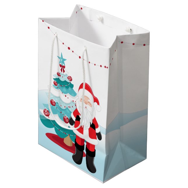 Bolsa De Regalo Mediana Santa Claus (Angulo Anverso)
