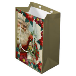 Bolsa De Regalo Mediana Santa Claus bringing gifts and presents