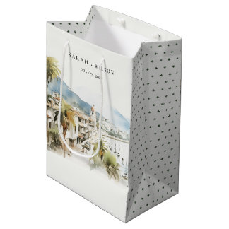Bolsa De Regalo Mediana Santa Marta Colombia Watercolor Landscape Wedding