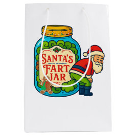 Bolsa De Regalo Mediana Santa’s Fart Jar Funny Christmas