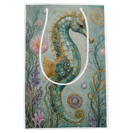 Bolsa De Regalo Mediana Santuario Shimmering Seahorse