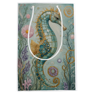 Bolsa De Regalo Mediana Santuario Shimmering Seahorse