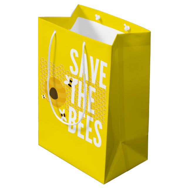 Bolsa De Regalo Mediana SAve Las Abejas FAMOSA (Angulo reverso)