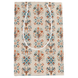 Bolsa De Regalo Mediana Scandinavian Deer Holiday