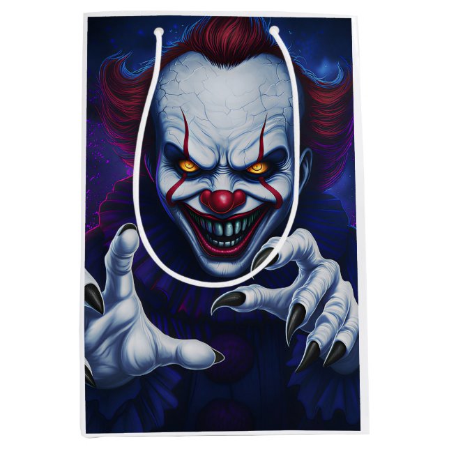 Bolsa De Regalo Mediana Scary Clown Gift Bag (Anverso)