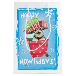 Bolsa De Regalo Mediana Schnauzer estándar feliz de Howlidays