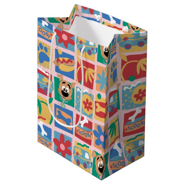 Bolsa De Regalo Mediana Scooby-Doo | Patrón de bebé divertido (Angulo Anverso)