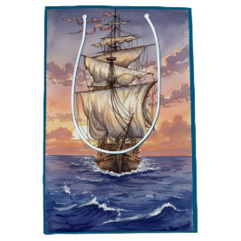 Bolsa De Regalo Mediana Segelboot auf dem Meer
