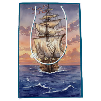 Bolsa De Regalo Mediana Segelboot auf dem Meer