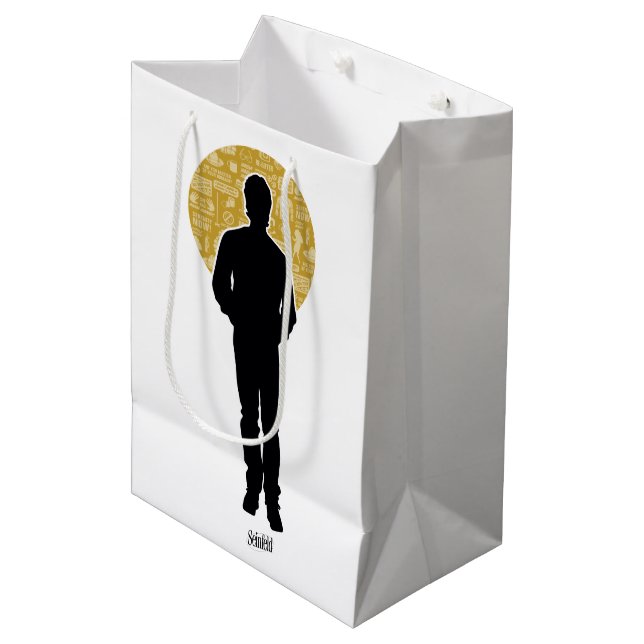 Bolsa De Regalo Mediana Seinfeld | Jerry Seinfeld Silhouette (Angulo Anverso)