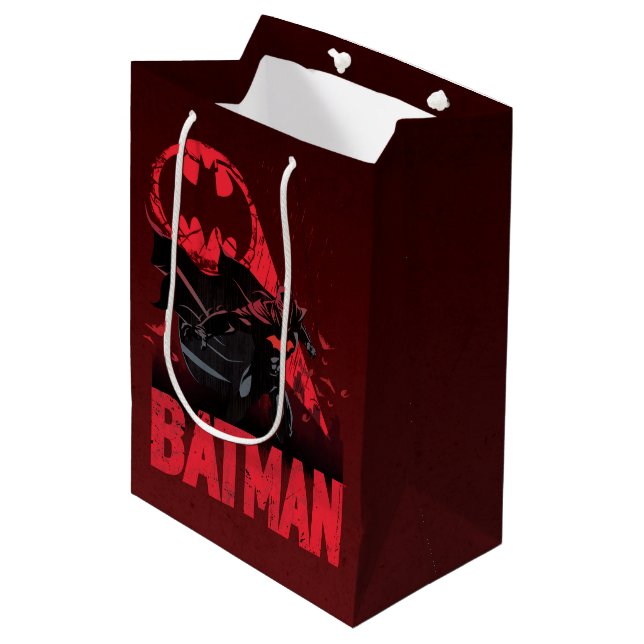 Bolsa De Regalo Mediana Señal Batman Crimson Bat (Angulo Anverso)