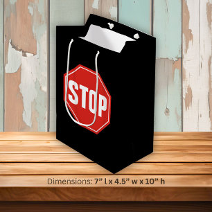 Bolsa De Regalo Mediana señal de STOP