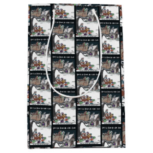 Bolsa De Regalo Mediana Señor y Señora Claus Cómo empezó todo