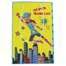 Bolsa De Regalo Mediana Sensación fantástica del Chica de cumpleaños de su