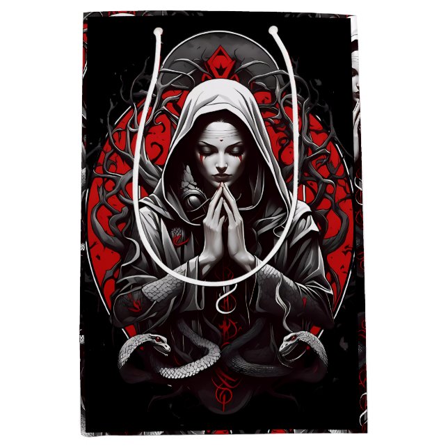 Bolsa De Regalo Mediana Serpiente sacerdotisa de la sombra (Anverso)