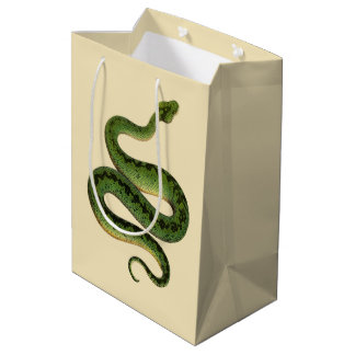 Bolsa De Regalo Mediana Serpiente Verde