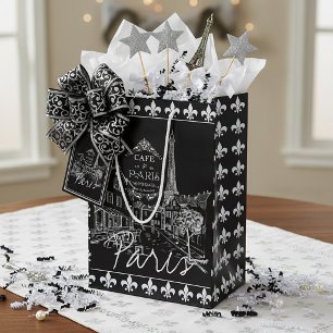 Bolsa De Regalo Mediana servilletas de café de París