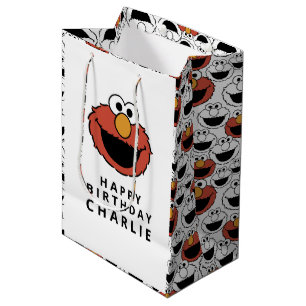 Bolsa De Regalo Mediana Sesame Street Elmo - Regalo de cumpleaños median