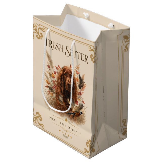 Bolsa De Regalo Mediana Setter Irlandés (Angulo Anverso)