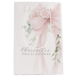 Bolsa De Regalo Mediana She's tying a knot Bow Bridal Shower