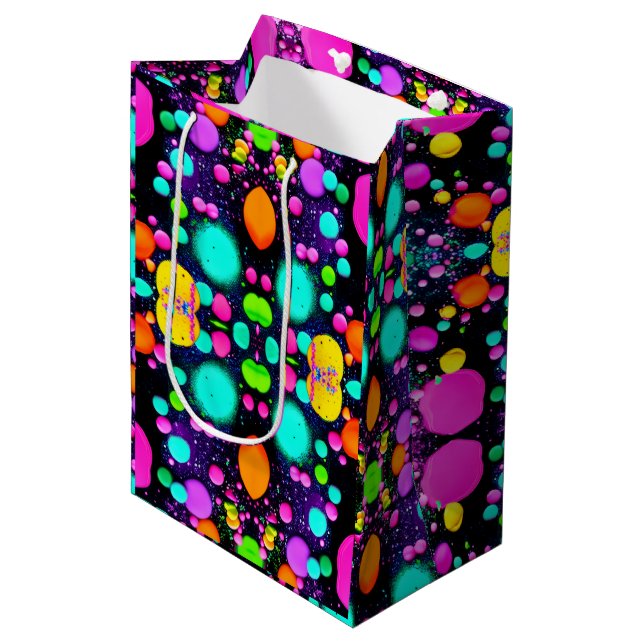 Bolsa De Regalo Mediana shiny Abstract art (Angulo Anverso)