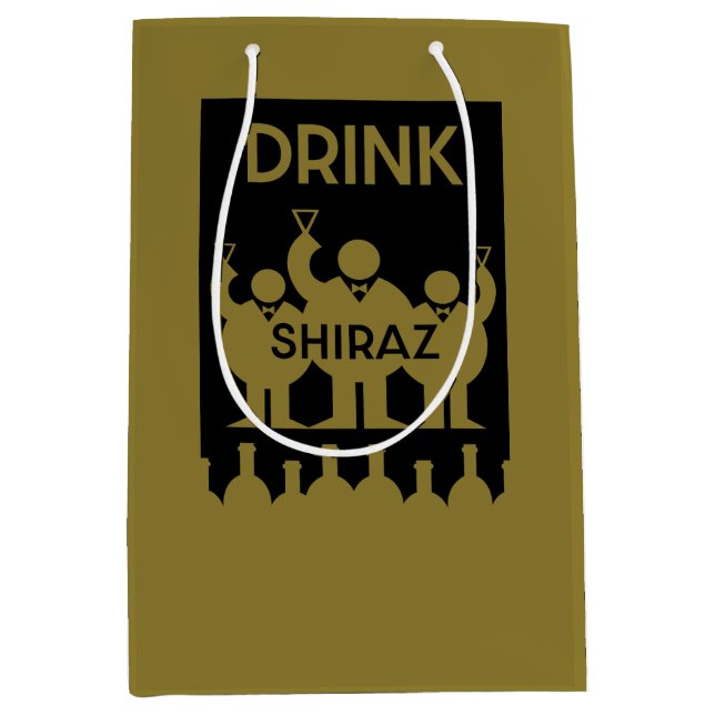 Bolsa De Regalo Mediana Shiraz Wine Drinkers (Anverso)