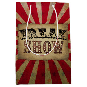Bolsa De Regalo Mediana Show de Freak Poster de circo retro